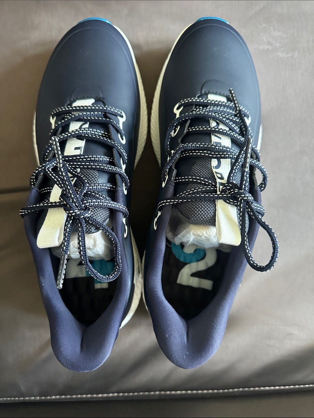 G/FORE Navy and Teal Men's Athletic Sneakers